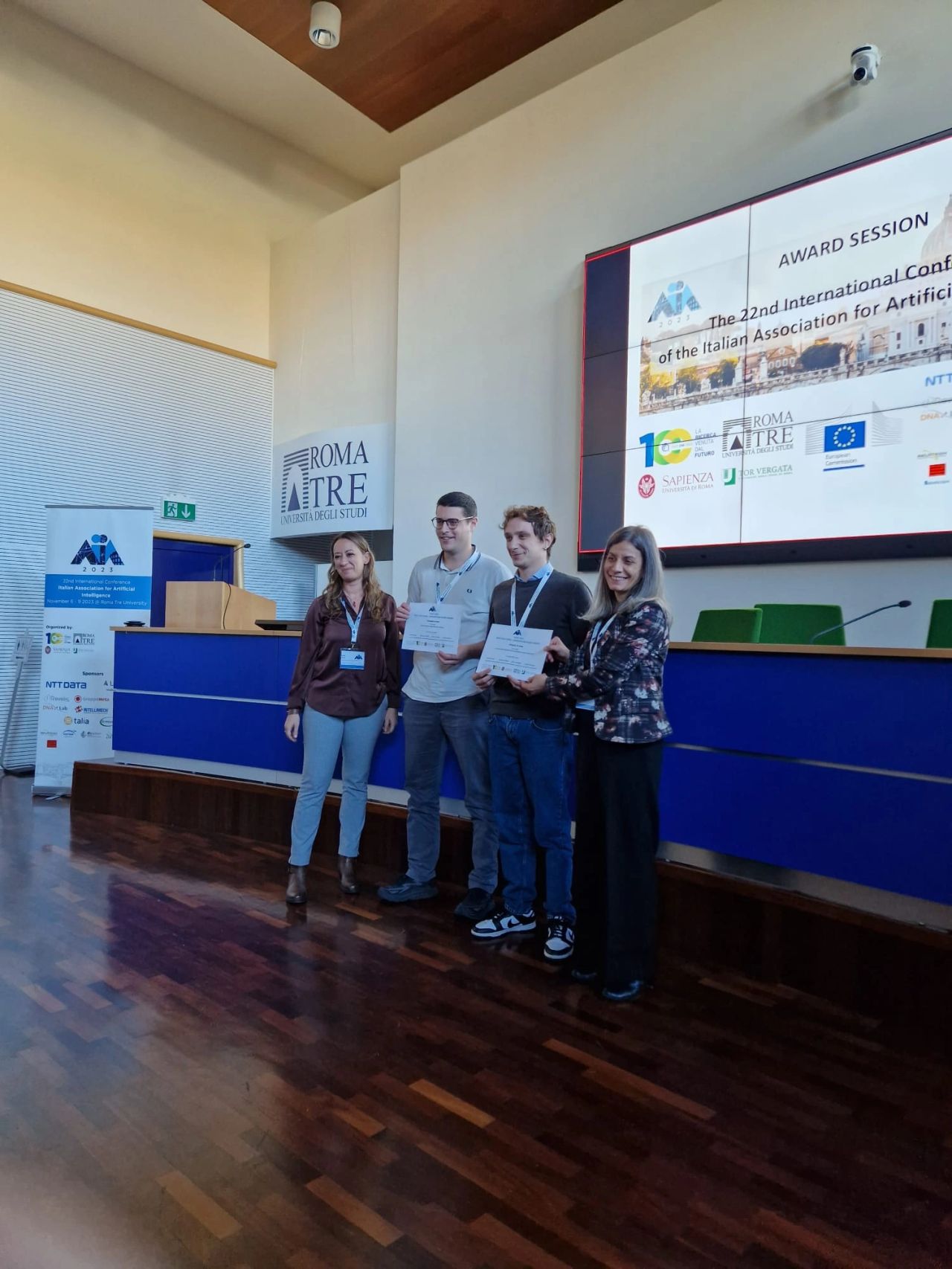Receiving the Best Doctoral Consortium Paper Award at AIxIA 2023, Rome