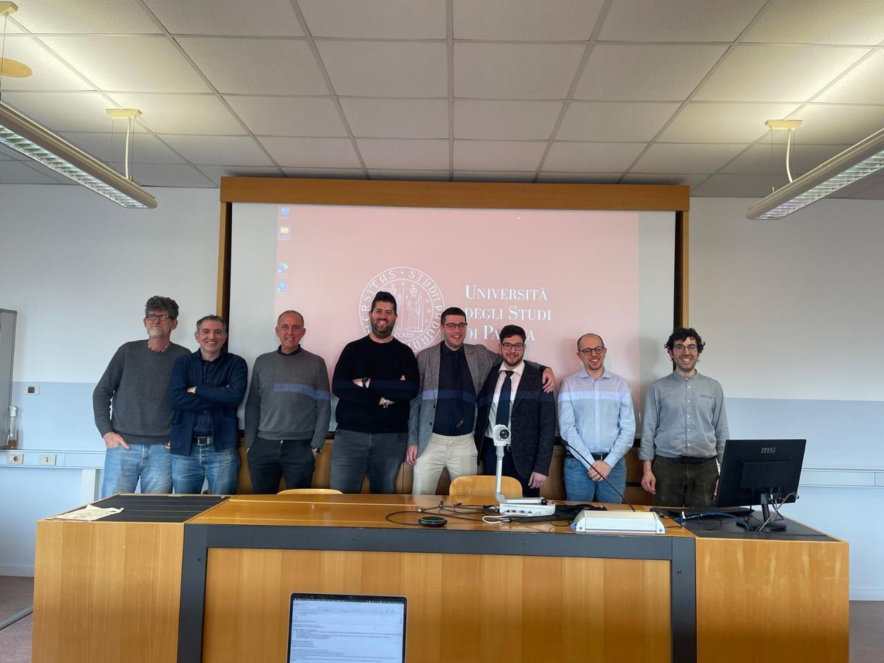 Defending my Ph.D. thesis, Padova, 2025