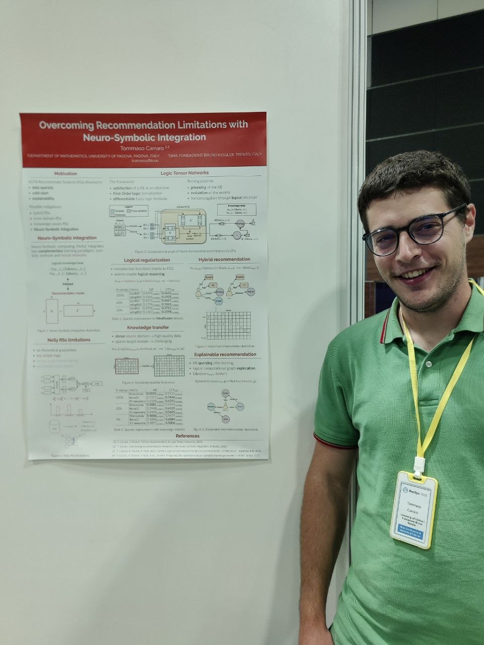 Poster presentation at RecSys 2023, Singapore