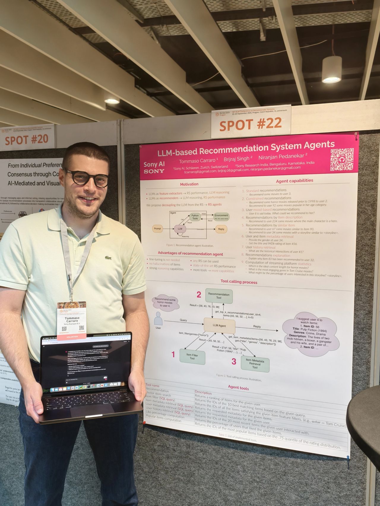 Poster presentation at RecSys 2025, Prague